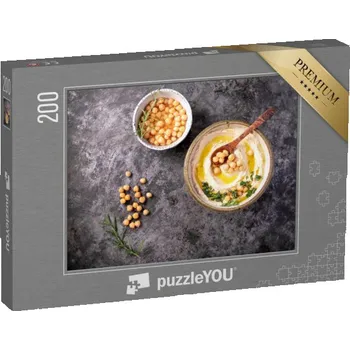 Puzzle puzzle 200 dílků „Domácí miska s hummusem“
