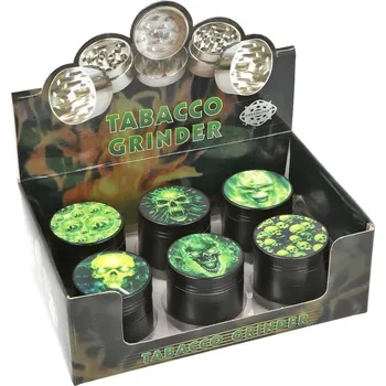 Drtič tabáku kovový Super Heroes Skulls, 4.díl., 40mm