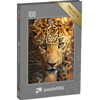 Puzzle puzzle 100 dílků „Portrét leoparda“