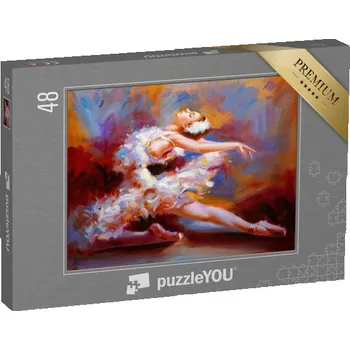 Puzzle puzzle 48 dílků „Baletka, olejomalba“