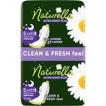Menstruační vložka Naturella Ultra Night Plus Hygienické vložky s křidélky, velikost 5, 12 ks