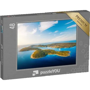 Puzzle puzzle 48 dílků „Ostrov Ilovik v Kvarnerském zálivu, Chorvatsko“
