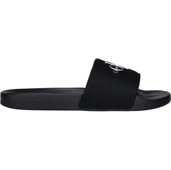 Dámské pantofle Calvin Klein Canvas Logo Slides YW0YW01835-0GM