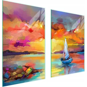 Obraz Skleněná ochranná deska na sporák 65x52 Loďka