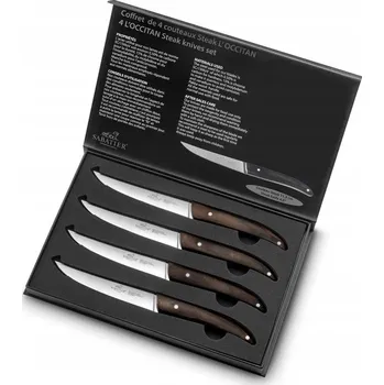 Kuchyňský nůž Sada nožů na steaky Sabatier OCCITAN, 4 kusy, 11,5 cm, dřevo/nerezová ocel