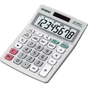 Kalkulačka Stolní kalkulačka Casio MS-88ECO, stříbrná