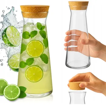 Karafa SuperButelki skleněná 1 L se zátkou