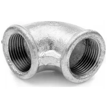 Fitinka Koleno 1 1/2" pozinkované litinové 90st. vnitřní závit