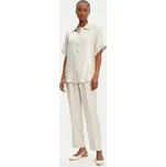 ACCESS FASHION Kalhoty z materiálu 53-5123-421 Béžová Regular Fit XL