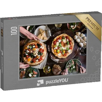 Puzzle puzzle 100 dílků „Čerstvá pizza“