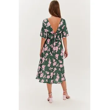 Dámské šaty NAOKO Každodenní šaty Verde Ragazza Zelená Regular Fit L