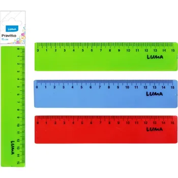 luma Pravítko 15cm barevné, MIX