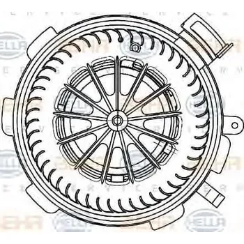 Ventilátor topení a klimatizace BEHR HELLA SERVICE Vnitřní ventilátor BHS 8EW 351 034-071