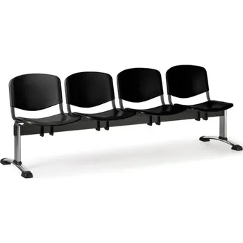 Lavice do čekárny plastová ISO Biedrax LC9721c - podnož chromovaná