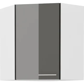 Stolarz-Lempert Kuchyňská skříňka Lara Grey - horní rohová 60x60 GN-72 1F (45°)