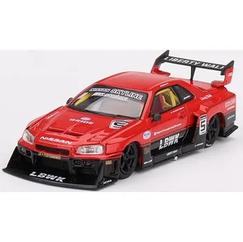 autíčko Nissan Skyline GT-R R34 Super Silhouette 1:64 - MiniGT Nissan Skyline GT-R R34 Super Silhouette 1:64 - MiniGT - kovový model auta