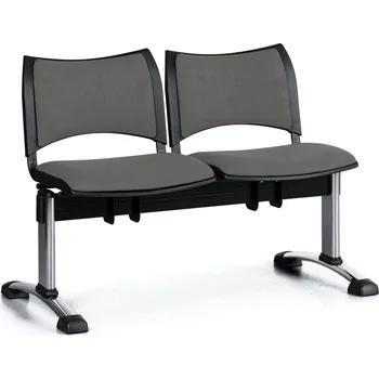 Lavice do čekárny čalouněná Smart Biedrax LC9218s - podnož chromovaná