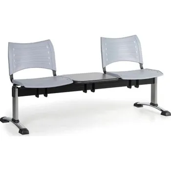 Lavice do čekárny plastová Visio Biedrax LC9291s - podnož chromovaná