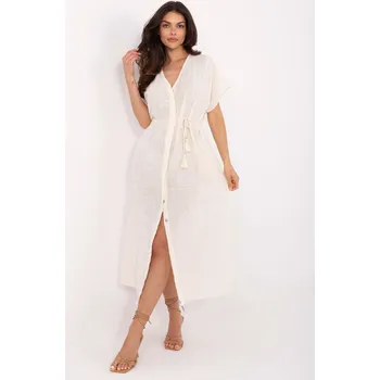 Dámské šaty Dress-TW-SK-BI-2022126.59-light beige Och Bella kaki | krémová 3351794