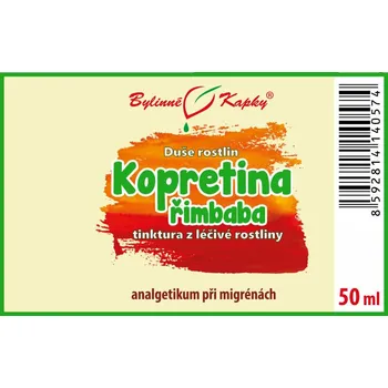 Doplněk stravy Bylinné kapky s.r.o. Kopretina řimbaba tinktura 50 ml | Bylinné kapky