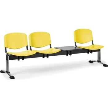 Lavice do čekárny plastová ISO Biedrax LC9711zl - podnož chromovaná