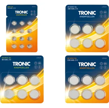 Článková baterie TRONIC® Knoflíková baterie