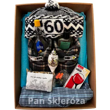 Čepice Pegres Dárkový set XXL k šedesátinám