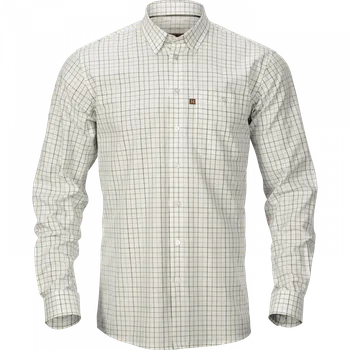 HÄRKILA - Retrieve košile pánská Dark olive check XXL