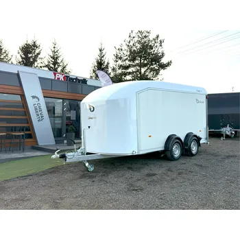 Přívěs k motorovému vozidlu Skříňový přívěs DEBON C800®, BÍLÝ