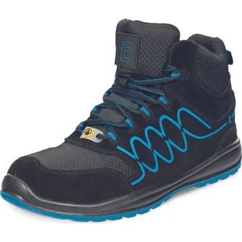 Pracovní obuv RAVEN SPORTY S1P ESD SR obuv kotník - černá/modr - 38