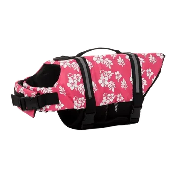 Obleček pro psa Surtep Animals Plovací reflexní vesta pro psa Flower Barva: Růžová, Velikost: XL