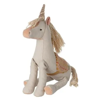 plyšák Lněný jednorožec Maileg Gold Medium