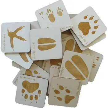 Pexeso Dřevo Novák Pexeso s motivy stop lesní zvěře Varianta: 36 dílků