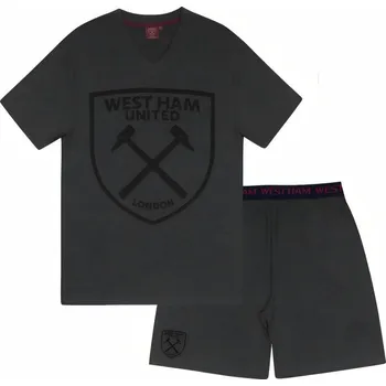 Pánské pyžamo WEST HAM UNITED FC Pánské pyžamo West Ham United FC, tmavě šedé, poly-bavlna Velikost: XXL