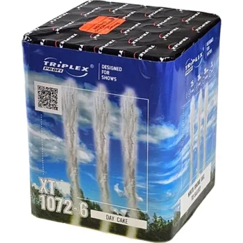 Zábavní pyrotechnika DENNÍ dýmový ohňostroj BÍLÝ 25 ran 30mm