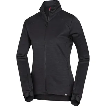 Dámská mikina Northfinder Dámská turistická fleecová mikina z melanžového materiálu CONNIE, černá, M