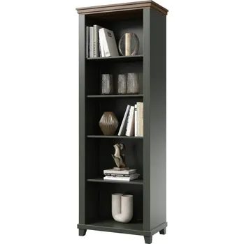 Knihovna Knihovna ve venkovském stylu EVORA typ 88 zelená/dub lefkas