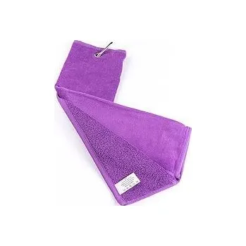 Ručník OEM Tri Fold golfový ručník, fialový