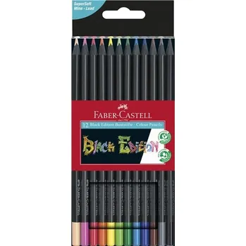 Kresba Pastelky Faber-Castell, Black Edition, sada 12 barev