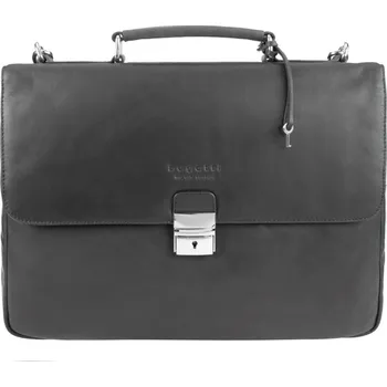 Pánská aktovka Bugatti Kožená aktovka 13" Romano 49399001 černá