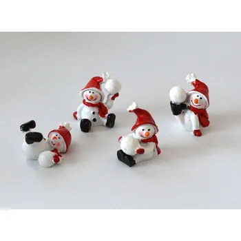 Vánoční dekorace Dekorační figurka - Sněhulák s koulí B