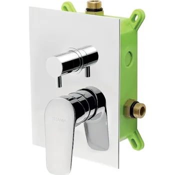 Vodovodní baterie Novaservis Podomítková baterie s boxem Titania Pure, 2 vývody BOX90351R,0