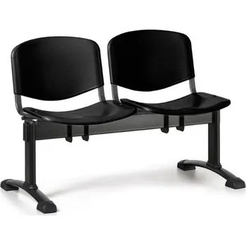 Lavice do čekárny plastová ISO Biedrax LC9680c - podnož černá