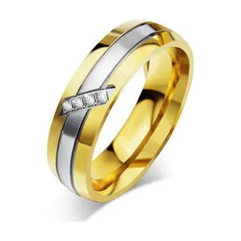 Prsten OPR0055-D-62 Ocelový prsten se zirkony, šíře 6 mm, vel. 62