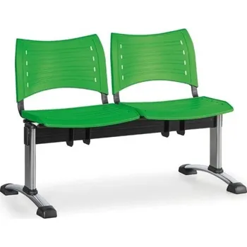 Lavice do čekárny plastová Visio Biedrax LC9290z - podnož chromovaná