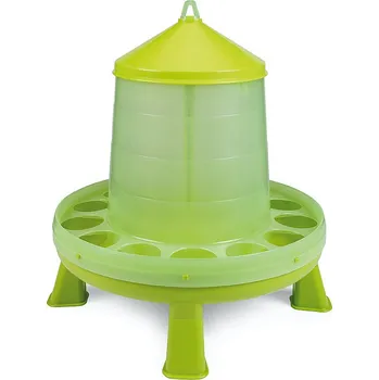 krmítko pro hospodářská zvířata Krmítko pro drůbež GAUN 11176 12 kg tubusové na nožičkách světle zelené