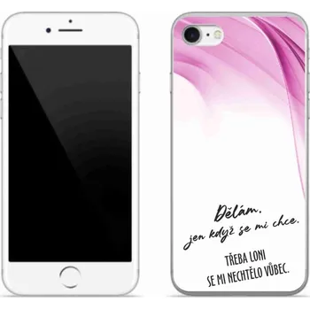 Pouzdro na mobilní telefon Gelový kryt mmCase na iPhone SE (2020) - vtipný text 12 bílé pozadí