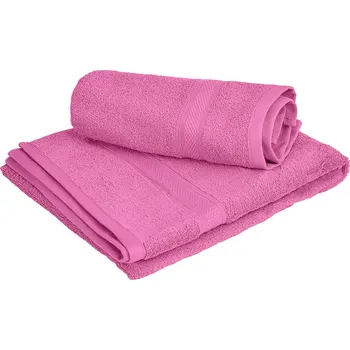 Ručník 1x osuška CLARYSSE ELEGANCE 70x140 cm + 1x ručník CLARYSSE 60x110 cm 100% bavlna, růžová