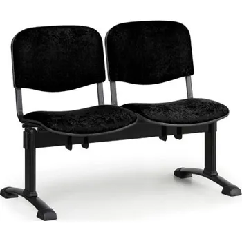 Lavice do čekárny čalouněná Viva Biedrax LC9368c - podnož černá