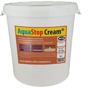 Hydroizolace AquaStop Cream 30l - Injektážní krém pro sanaci zdiva krémovou injektáží proti vlhkosti